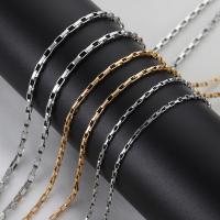 Stainless Steel Box Chain, 304 Stainless Steel, plated, DIY & different size for choice, more colors for choice, 1m/Bag, Sold By Bag