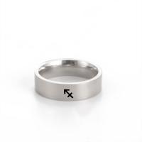 Vinger Ring in edelstaal, 304 roestvrij staal, Donut, mode sieraden & laser patroon & uniseks & verschillende grootte voor keus, meer kleuren voor de keuze, Verkocht door PC