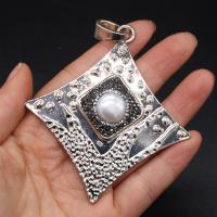 Zinc Alloy Pendants with Rhinestone Clay Pave plated DIY nickel lead & cadmium free Sold By PC