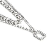 Ожерелье из нержавеющей стали , Нержавеющая сталь 304, Другое покрытие, Мужский, оригинальный цвет, продается PC