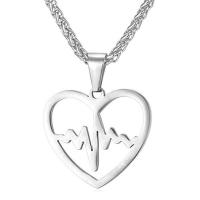 Stainless Steel Heart Pendants, 316 Stainless Steel, plated, DIY, more colors for choice, Sold By PC