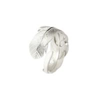 925 Sterling Silver Finger Rings, plated, for woman, platinum color, US Ring Size:7, Sold By PC