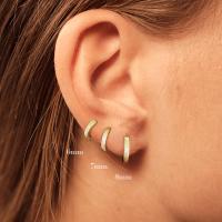 925 Sterling Silver Hoop Earrings fashion jewelry nickel lead & cadmium free Sold By Pair