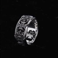Ring Finger mosiądz, biżuteria moda & dla człowieka, bez zawartości niklu, ołowiu i kadmu, rozmiar:8, sprzedane przez PC