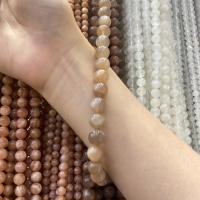 Natural Moonstone Beads, Orange Moonstone, Round, DIY & different size for choice, orange, Sold Per Approx 38 cm Strand