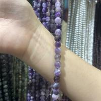 Natürliche Amethyst Perlen, rund, DIY, violett, 8mm, ca. 45PCs/Strang, verkauft per ca. 38 cm Strang