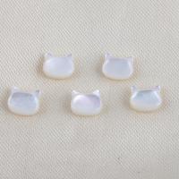 Natural Freshwater Shell Beads, Cat, DIY, more colors for choice, 7.10x6.10x3.70mm, Sold By PC