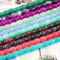 Lila Chalcedon, Chalzedon, poliert, DIY, keine, 9x11mm beads, 35PCs/Strang, verkauft per ca. 31.5 cm Strang