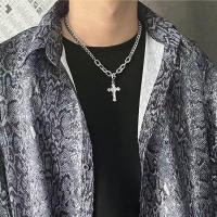 Tibetan Style Jewelry Necklace, fashion jewelry & Unisex & with rhinestone, nickel, lead & cadmium free, 50cm, Sold By PC