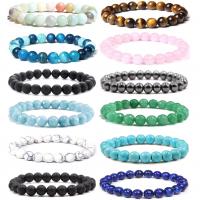 Gemstone Bracelet, different materials for choice & Unisex, 8mm, Length Approx 7 Inch, Sold By PC