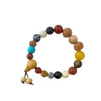 Gemstone Bracelets Natural Stone with Sandalwood handmade fashion jewelry & for woman multi-colored nickel lead & cadmium free Length Approx 18 cm Sold By PC