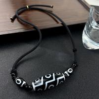 Harz Halskette, mit Lederband, handgemacht, Einstellbar & Modeschmuck & für Frau, Länge:ca. 59 cm, verkauft von PC
