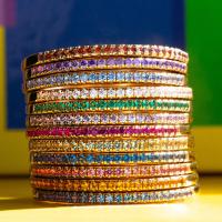 Rostfritt stål Rhinestone Fingerringar, 304 rostfritt stål, med STRASS, Donut, mode smycken & olika storlek för val & för kvinna, fler färger för val, 1.50mm, Säljs av PC