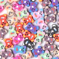 Polymer Ton Perlen , Bär, DIY, gemischte Farben, 10mm, ca. 1000PCs/Tasche, verkauft von Tasche
