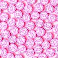 Grânulos de argila de polímero, Roda plana, DIY, rosa, 10mm, Aprox 1000PCs/Bag, vendido por Bag