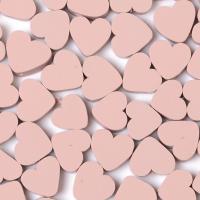 Polymer Clay Beads, Heart, DIY, light pink, 10mm, Approx 1000PCs/Bag, Sold By Bag