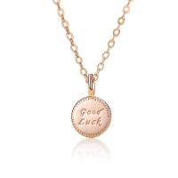925 Sterling Silver Necklaces, with 1.97inch extender chain, plated, fashion jewelry & for woman, more colors for choice, nickel, lead & cadmium free, Length:Approx 15.74 Inch, Sold By PC