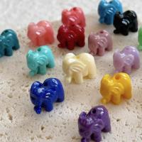 Türkis Perlen, mit Koralle, Elephant, DIY, keine, 10x15mm, ca. 50PCs/Tasche, verkauft von Tasche