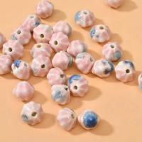 Porcelæn smykker perler, Græskar, du kan DIY, flere farver til valg, 12.40x10.60mm, Hole:Ca. 2.2mm, Ca. 50pc'er/Bag, Solgt af Bag