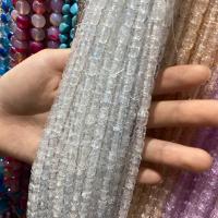 Natural Quartz Jewelry Beads, Crackle Quartz, Column, DIY, more colors for choice, 8x10mm, Approx 44PCs/Strand, Sold Per Approx 38 cm Strand