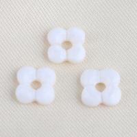 Perles en coquillage blanc naturel, coquille blanche, fleur, DIY, blanc, 10.40x8.70x2.40mm, Vendu par PC