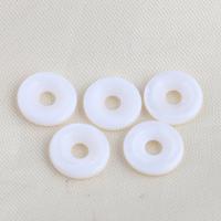 Natural White Shell Perler, Runde, du kan DIY, hvid, 11.80x2.20mm, Hole:Ca. 3.3mm, Solgt af PC