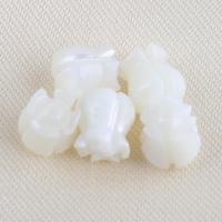 Natural Freshwater Shell Beads, Trochus, Flower, DIY, white, 7.10x6.60mm, Sold By PC