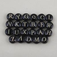 Black Shell Perler, du kan DIY, sort, 7.90x4.60mm, 23pc'er/sæt, Solgt af sæt
