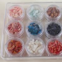 Perles bijoux en pierres gemmes, pierre gemme, DIY, plus de couleurs à choisir, 126.70x97.40x18.10mm, Vendu par boîte