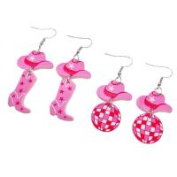 Acrylic Jewelry Earring handmade fashion jewelry & for woman Sold By Pair