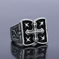 Titanium Steel Finger Ring fashion jewelry & for man nickel lead & cadmium free Sold By PC