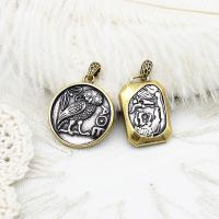 Brass Jewelry Pendants, multifunctional & DIY & different size for choice & different styles for choice, nickel, lead & cadmium free, Sold By PC