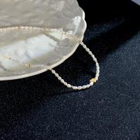 Sterling Sølv Halskæder, 925 Sterling Sølv, med Seedbead, med 7cm extender kæde, mode smykker & forskellige stilarter for valg, nikkel, bly & cadmium fri, Længde Ca. 37 cm, Solgt af PC