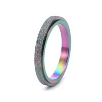 Titanium Steel Finger Ring fashion jewelry & for woman & frosted nickel lead & cadmium free Sold By PC