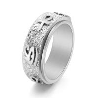 Titanium Steel Finger Ring, fashion jewelry & Unisex & different size for choice, more colors for choice, nickel, lead & cadmium free, Sold By PC