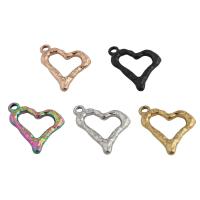 Stainless Steel Heart Pendants, 304 Stainless Steel, Vacuum Ion Plating, DIY & hollow, more colors for choice, 23.50x22mm, Hole:Approx 2.5mm, Sold By PC