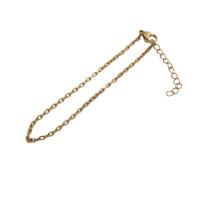 Edelstahl Schmuck Halskette, 304 Edelstahl, Modeschmuck & für Frau, goldfarben, Länge ca. 45.5 cm, verkauft von PC