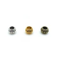 Tibetan Style Jewelry Beads, Drum, plated, DIY, more colors for choice, nickel, lead & cadmium free, 6x8mm, 100PCs/Bag, Sold By Bag