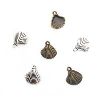 Tibetan Style Pendants, Shell, plated, DIY, more colors for choice, nickel, lead & cadmium free, 13x15mm, Sold By PC