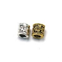 Zinc Alloy Jewelry Beads, Drum, plated, DIY, more colors for choice, nickel, lead & cadmium free, 6x6mm, Hole:Approx 3.5mm, Sold By PC