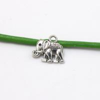 Zinc Alloy Animal Pendants Elephant antique silver color plated DIY nickel lead & cadmium free Sold By PC