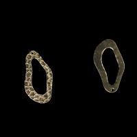 Hollow Brass Pendants, DIY, original color, nickel, lead & cadmium free, 15.30x31.50x0.50mm, Approx 100PCs/Bag, Sold By Bag