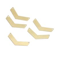 Brass Jewelry Connector, DIY & 1/1 loop, original color, nickel, lead & cadmium free, 31x13.50x0.60mm, Approx 100PCs/Bag, Sold By Bag