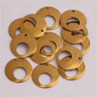 Hollow Brass Pendants Donut DIY original color nickel lead & cadmium free Approx Sold By Bag