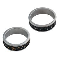 خاتم إصبع الفولاذ المقاوم للصدأ, 304 الفولاذ المقاوم للصدأ, مجوهرات الموضة & للجنسين & حجم مختلفة للاختيار, المزيد من الألوان للاختيار, ring thickness 7mm, تباع بواسطة PC