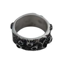 خاتم إصبع الفولاذ المقاوم للصدأ, 304 الفولاذ المقاوم للصدأ, مجوهرات الموضة & للجنسين & حجم مختلفة للاختيار, ring thickness 10mm, تباع بواسطة PC