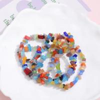 Gemstone Chips, Natural Gravel, irregular, DIY, more colors for choice, 5-8mm, Length:Approx 80 cm, Approx 280/PC, Sold By PC