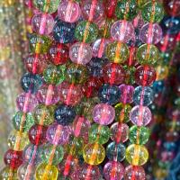 مجوهرات الأحجار الكريمة الخرز, التورمالين, جولة, ديي & حجم مختلفة للاختيار, الألوان المختلطة, تباع لكل تقريبا 38 سم حبلا