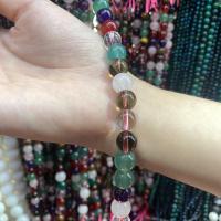 Perles bijoux en pierres gemmes, pierre gemme, Rond, DIY & normes différentes pour le choix, couleurs mélangées, Vendu par Environ 38 cm brin