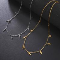 Stainless Steel Jewelry Necklace, 304 Stainless Steel, with 5cm extender chain, plated, fashion jewelry & for woman, more colors for choice, nickel, lead & cadmium free, Length:Approx 40 cm, Sold By PC
